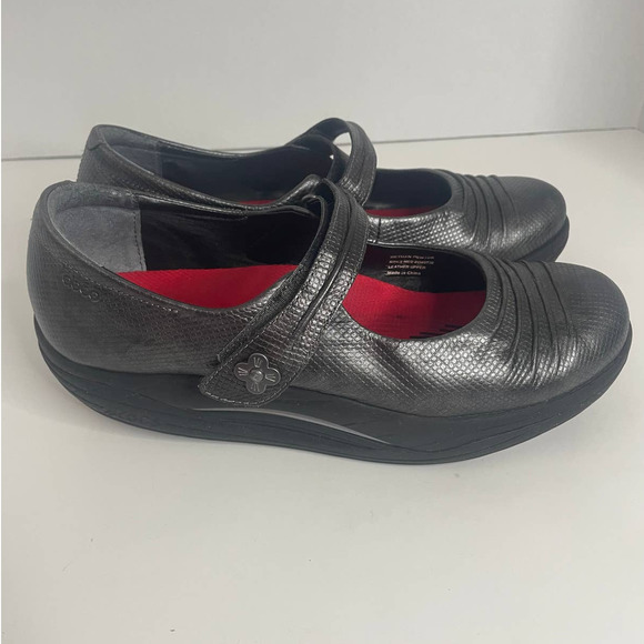 Abeo Rocs Bethan Pewter Mary Jane Shoes Women's Size 9 - Picture 3 of 10